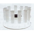 18 Hole Round Jello Injector/ Shot Glass Rack W/ Light Unit